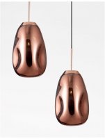 NOVA LUCE závěsné svítidlo LAVA měděný kov ručně vyrobené měděné sklo E27 1x12W 230V IP20 bez žárovky 9190391 NOVA LUCE závěsné svítidlo LAVA měděný kov ručně vyrobené měděné sklo E27 1x12W 230V IP20 bez žárovky 9190391