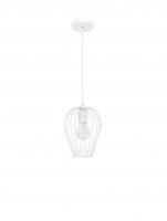 NOVA LUCE z�v�sn� sv�tidlo SAGE kov, b�l� a b�l� kabel, E27 1x12W 8809702