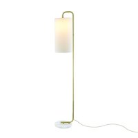 ACA Lighting stojac� lampa 1XE27 OSAKA zlat� + b�l� mramor, kov IP20 26,5X23XH160CM ML121811F