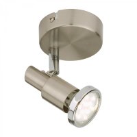 BRILONER Bodov� sv�tidlo pr. 8 cm 1xGU10 3W 250lm matn� nikl BRILO 2991-012B