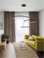 NOVA LUCE z�v�sn� sv�tidlo PURPLE �ern� nerez ocel a silikon LED 84W stm�vateln� 9210312