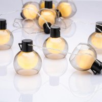 ACA Lighting Vánoční osvětlení LED solární řetěz kouličky 11 LED teplá bílá IP20 2,3m+50cm X09101320 ACA Lighting Vánoční osvětlení LED solární řetěz kouličky 11 LED teplá bílá IP20 2,3m+50cm X09101320