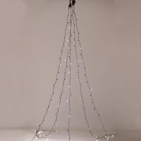 ACA Lighting V�no�n� osv�tlen� 175 LED �et�z chobotnice na strom 5 pramen� x 35 LED tepl� b�l� v�. nap�jen� IP44 5x350cm + 3m zelen� nap�jec� kabel X08175111