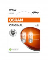 OSRAM W5W 12V 5W W2,1x9,5d 2ks blistr 2825-2BL