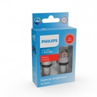 Philips P21/5W 12V/24V BAY15d Ultinon Pro7000 �erven� NOECE 2ks 11499RU70X2