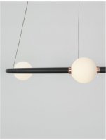 NOVA LUCE závěsné svítidlo CELIA stmívatelné černý hliník opálové sklo LED 36W 230V 3000K IP20 stmívatelné 9820601 NOVA LUCE závěsné svítidlo CELIA stmívatelné černý hliník opálové sklo LED 36W 230V 3000K IP20 stmívatelné 9820601