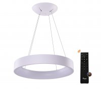 AZzardo Solvent R SMART závěsné svítidlo LED 64W 3017lm 3000-6000K 80cm kulaté IP20, bílé + ovladač AZzardo Solvent R SMART závěsné svítidlo LED 64W 3017lm 3000-6000K 80cm kulaté IP20, bílé + ovladač