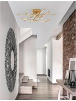 NOVA LUCE stropn� sv�tidlo RACCIO zlat� kov a akryl LED 48W 230V 3000K IP20 stm�vateln� 9180713