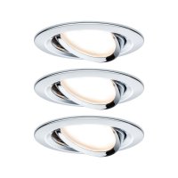 PAULMANN Vestavné svítidlo LED Nova kruhové 3x6,5W chrom výklopné 3-krokové-stmívatelné 934.88 P 93488 PAULMANN Vestavné svítidlo LED Nova kruhové 3x6,5W chrom výklopné 3-krokové-stmívatelné 934.88 P 93488