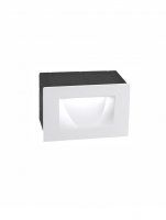 NOVA LUCE venkovn� zapu�t�n� sv�tidlo do zdi KRYPTON b�l� hlin�k LED 3W 3000K 220-240V 15st. IP54 726402