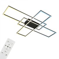BRILONER Roami LED stropn� sv�tidlo, stm�vateln�, d�lkov� ovlada�, CCT ovlada�, �ern� 3931015