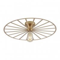 LEUCHTEN DIREKT is JUST LIGHT stropn� sv�tidlo, kruhov�, rustik�ln�, matn� mosaz LD 15636-60