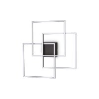 LED Stropn� a n�st�nn� sv�tidlo Ideal Lux FRAME PL QUADRATO NERO 270678 35W 3200lm 3000K IP20 59cm �ern�