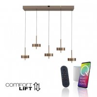 PAUL NEUHAUS Z�v�sn� sv�tidlo Q-ROTATE 5 ramenn� tmav� hn�d� nastaviteln� v��ka ZigBee 2700-5000K PN 2249-34