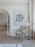 NOVA LUCE stojac� lampa NUVOLE LED stojac� lampa �ern� hlin�k a �ir� sklo 3000K 16W 9061437