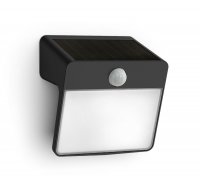 Philips Yarixa solární venkovní nástěnné svítidlo s čidlem LED 2,2W 250lm 2700K IP44, černé Philips Yarixa solární venkovní nástěnné svítidlo s čidlem LED 2,2W 250lm 2700K IP44, černé