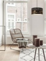 NOVA LUCE závěsné svítidlo ZANE černý kov zvenku zlatý kov uvnitř E27 2x12W 230V IP20 bez žárovky 9555812 NOVA LUCE závěsné svítidlo ZANE černý kov zvenku zlatý kov uvnitř E27 2x12W 230V IP20 bez žárovky 9555812