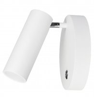 Nova Luce Stylová nástěnná lampička Umberto s nastavitelným spotem - 1 x 35 W, bílá NV 7410402 Nova Luce Stylová nástěnná lampička Umberto s nastavitelným spotem - 1 x 35 W, bílá NV 7410402