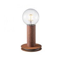 LEUCHTEN DIREKT is JUST LIGHT Stoln� lampa v barv� oceli v industri�ln�m designu pro E27 ��rovku LD 14770-48