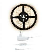 Solight LED sv�teln� p�s, 5m, sada s 12V adapt�rem, 4,8W/m, IP20, neutr�ln� b�l� WM50N-20T