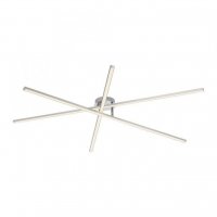 JUST LIGHT LED stropn� sv�tidlo SIMON, st��brn�, tvar hv�zdy, podlouhl� 3000K