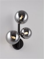 NOVA LUCE n�st�nn� sv�tidlo ODILLIA kou�ov� �ed� sklo a matn� �ern� G9 3x5W 230V IP20 bez ��rovky 9028861