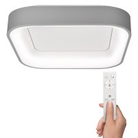 Solight LED stropní světlo čtvercové Treviso, 48W, 2880lm, stmívatelné, dálkové ovládání, šedá WO769-G Solight LED stropní světlo čtvercové Treviso, 48W, 2880lm, stmívatelné, dálkové ovládání, šedá WO769-G
