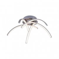 PAUL NEUHAUS LED stropn� sv�tidlo, ocel, 5-ramenn�, ohnut� 3000K LD 15340-55