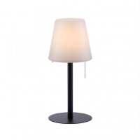LEUCHTEN DIREKT is JUST LIGHT LED stoln� lampa, �ern�, stm�vateln�, modern� v�. tahac�ho vyp�na�e, bateriov�, USB nap�jen� 3000K