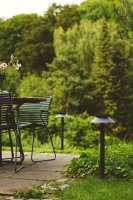 NORDLUX Justina Solar venkovn� sloupkov� sol�rn� sv�tidlo �ern� 2418098003