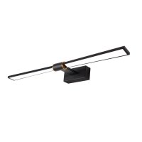 ACA Lighting n�st�nn� sv�tidlo PAPIGION LED 12W 780lm 3000K �ern� hlin�k 610mm PN1403LEDW61BK