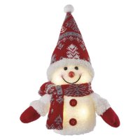 EMOS LED vánoční sněhulák svítící, 25 cm, 3x AAA, vnitřní, teplá bílá DCFW04 EMOS LED vánoční sněhulák svítící, 25 cm, 3x AAA, vnitřní, teplá bílá DCFW04