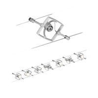 Paulmann lankov� syst�m Mac II chrom mat 7 Spots bez zdroje sv�tla, max. 10W GU5,3 941.52 P 94152