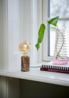 NORDLUX Siv mramor stoln� lampa hn�d� 45875018