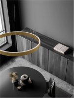 NOVA LUCE z�v�sn� sv�tidlo ELOWEN brou�en� zlat� hlin�k a silikon LED 60W 3000K stm�vateln� 9345661