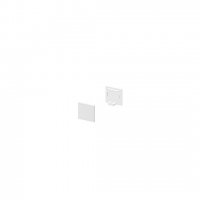 BIG WHITE KONCOV� KRYTY, na GRAZIA 10 profil k mont�i na st�nu standard, 2 kusy, ploch� proveden�, b�l� 1000479