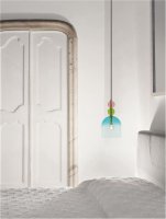 NOVA LUCE závěsné svítidlo MURANO zlatý kov lesklé světle zelené, modré a růžové sklo E14 1x5W 230V IP20 bez žárovky 9009233 NOVA LUCE závěsné svítidlo MURANO zlatý kov lesklé světle zelené, modré a růžové sklo E14 1x5W 230V IP20 bez žárovky 9009233