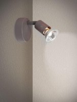 NOVA LUCE bodov� sv�tidlo BASE rezav� kov GU10 1x5W 230V IP20 bez ��rovky 662001