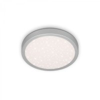 BRILONER LED stropn� sv�tidlo pr. 28 cm 18W 2000lm st��brn� BRILO 3048-014