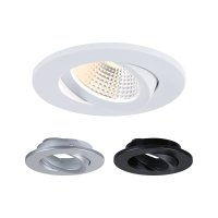 PAULMANN LED vestavn� sv�tidlo White Select Viona IP65 kruhov� 85mm 25� 6W 230V 2700 - 4000K �ern� mat/b�l� mat/matn� chrom