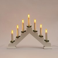 Adventn� sv�cen 2262-210 d�ev�n� b�l�, 7x34V/0,2W LED Filament �lut�