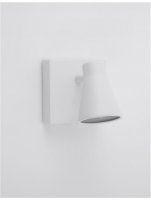 NOVA LUCE bodov� sv�tidlo DUBLIN b�l� kov vyp�na� na t�le GU10 1x10W 230V IP20 bez ��rovky 9155711