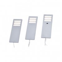 PAUL NEUHAUS LED sk���kov� sv�tidla sada 3ks, hranat�, hlin�k 3000K PN 1121-95-3