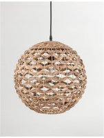 NOVA LUCE závěsné svítidlo GRIFFIN železo a vodní hyacint, přírodní barva 1x12W E27 9587122 NOVA LUCE závěsné svítidlo GRIFFIN železo a vodní hyacint, přírodní barva 1x12W E27 9587122