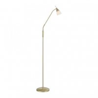 PAUL NEUHAUS LED stojac� sv�tidlo matn� mosaz op�lov� sklo 3 krokov� stm�v�n� dotykov�m stm�va�em nastaviteln� 3000K PN 400-60