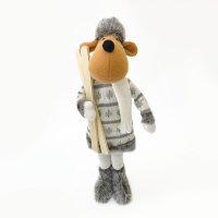 ACA Lighting vánoční dekorace textilní jelen 50cm X125010 ACA Lighting vánoční dekorace textilní jelen 50cm X125010