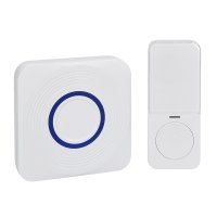 Solight bezdr�tov� zvonek, bateriov� + USB, 200m, b�l�, learning code 1L73