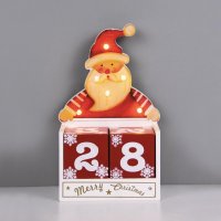 ACA Lighting d�ev�n� dekorace sant�v kalend�� 6 LED WW na baterie (2AAA) IP20 12.5X6.7X20.5cm X0561108