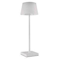 EMOS LED stoln� lampa KATIE, nab�jec�, b�l� Z7630W