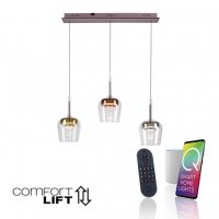 PAUL NEUHAUS LED z�v�sn� sv�tidlo Q-KON 3-ramenn� v�cebarevn� Smart Home ZigBee 2700-5000K PN 2742-70